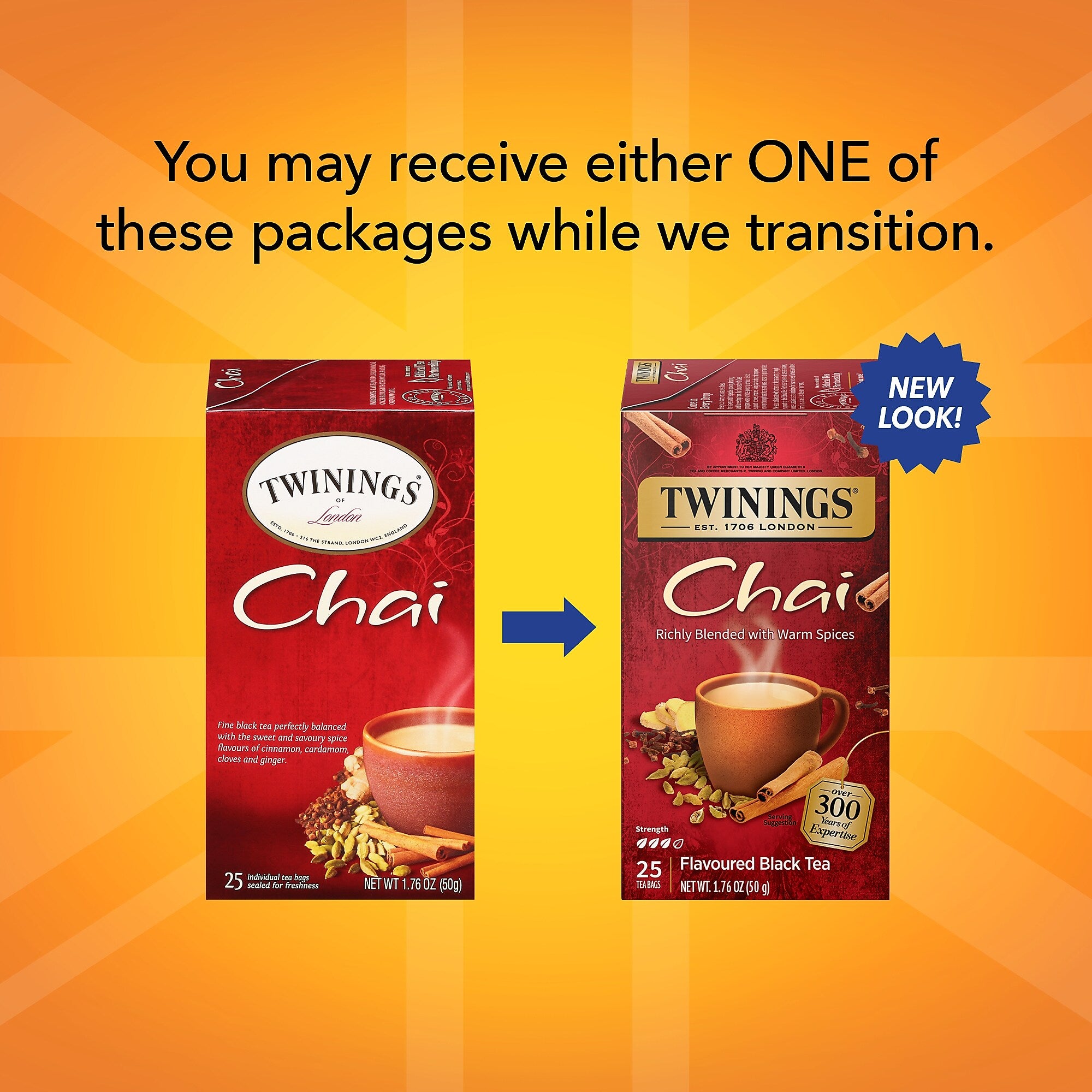 Twinings Chai Tea Bags, 25/Box