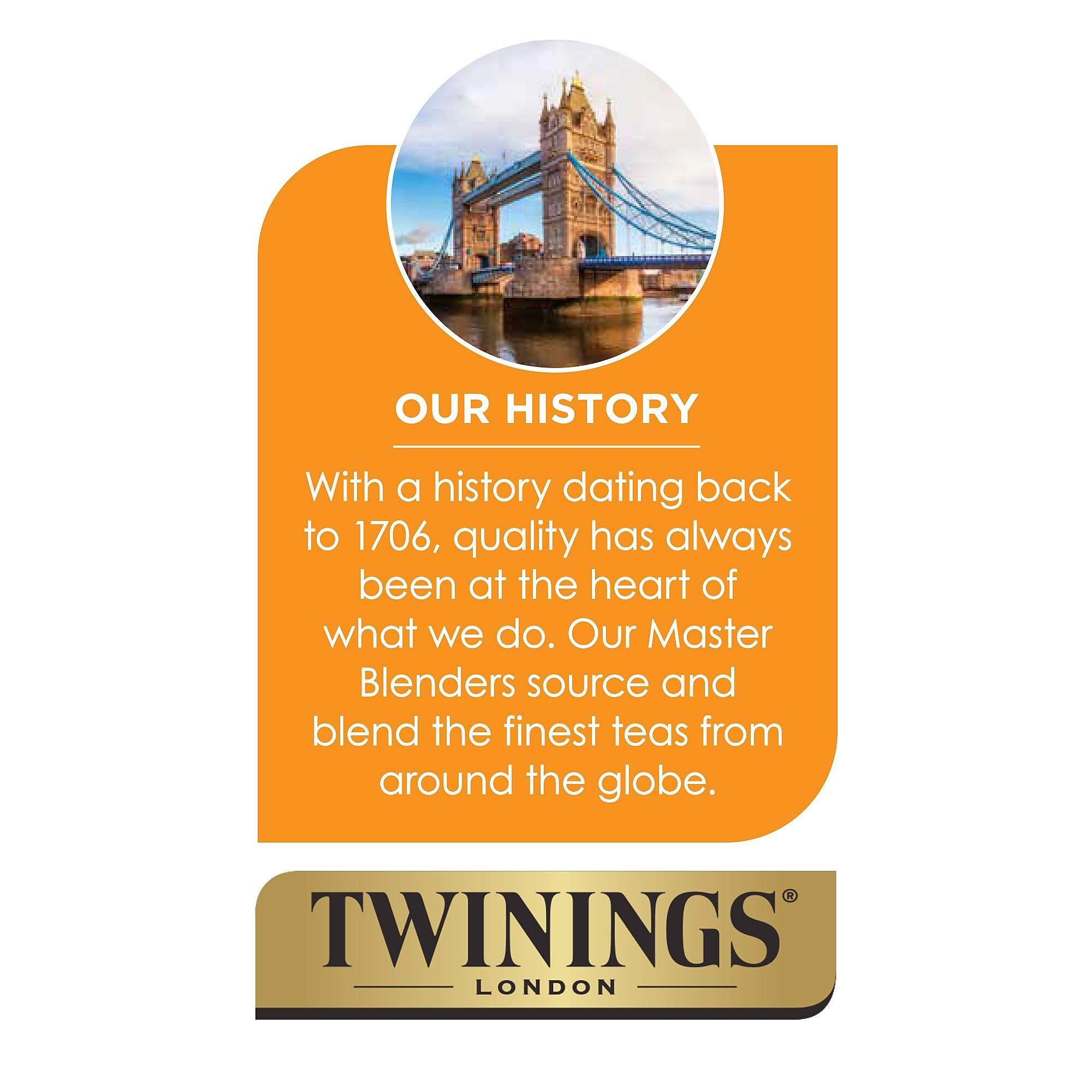 Twinings Cold Brewed Peach Tea Bags, 20/Box