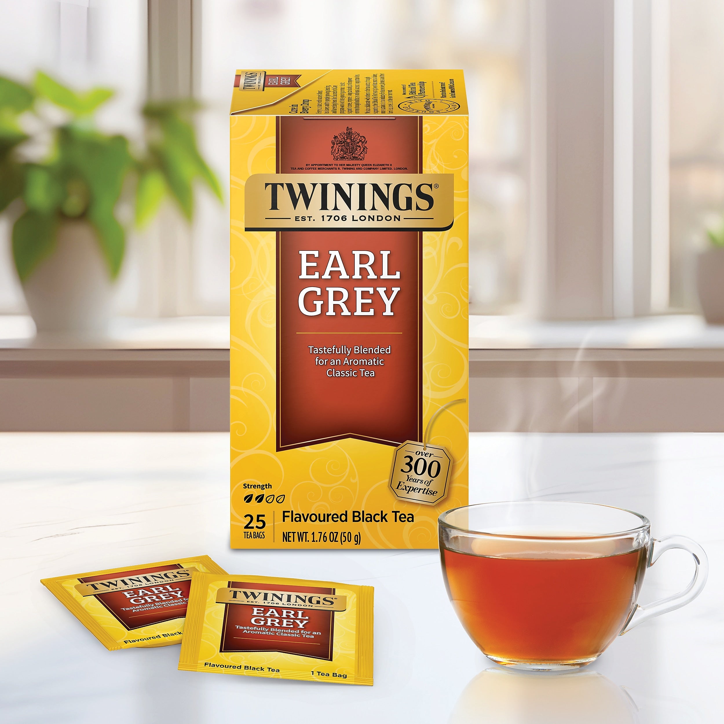 Twinings Earl Grey Tea Bags, 25/Box