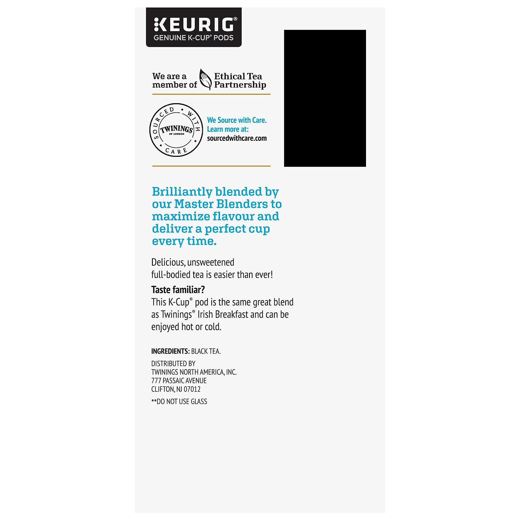 Twinings Iced Unsweetened Black Tea, Keurig® K-Cup® Pods, 24/Box
