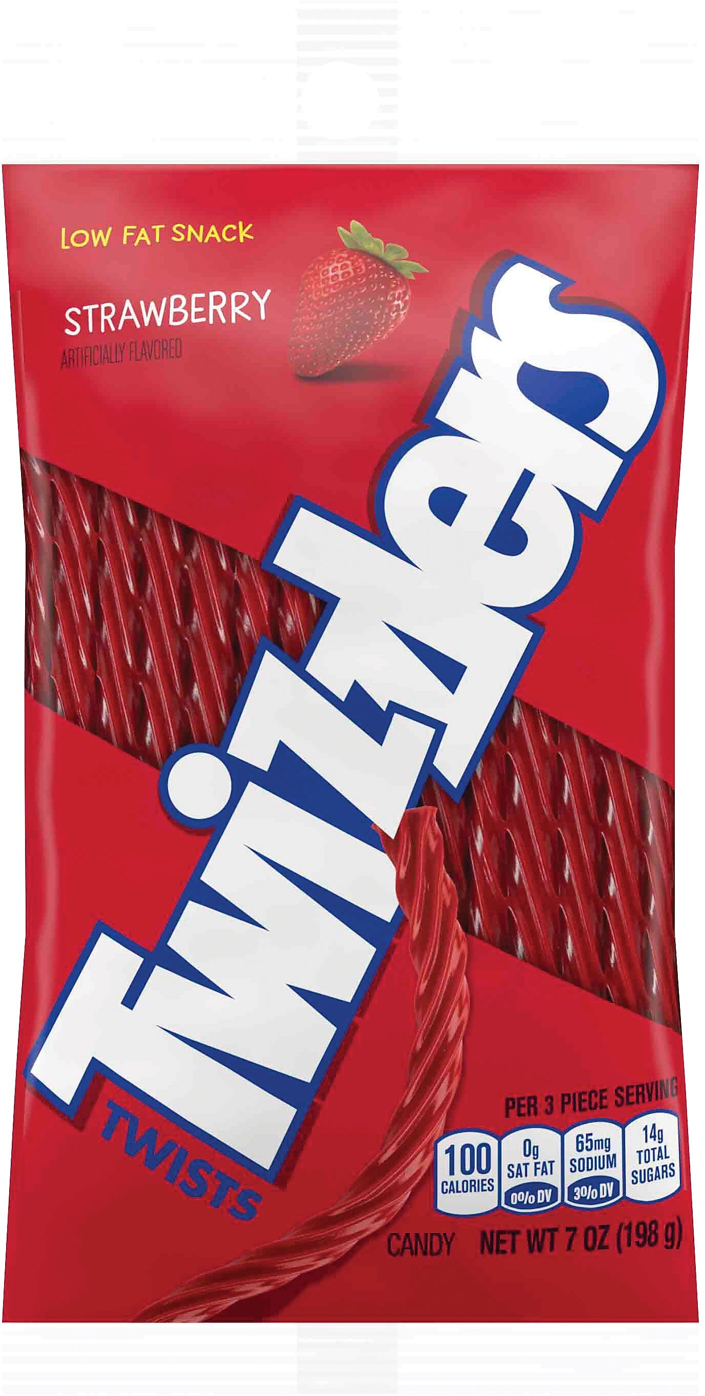 Twizzlers Strawberry Twists Licorice, 7 oz., 12/Carton