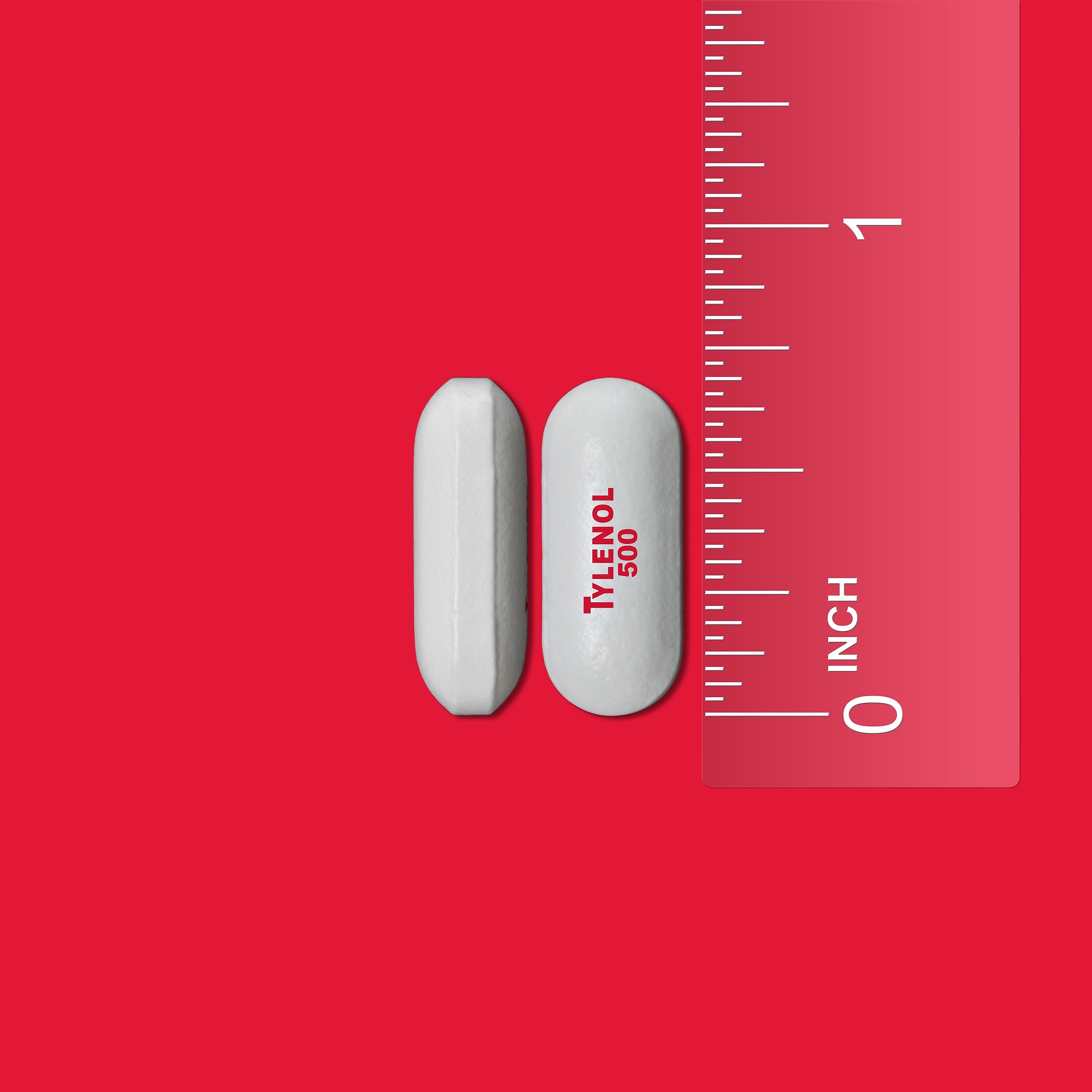Tylenol Extra Strength Caplets, Fever Reducer and Pain Reliever, 500 mg, 50 Count, 2/Pack