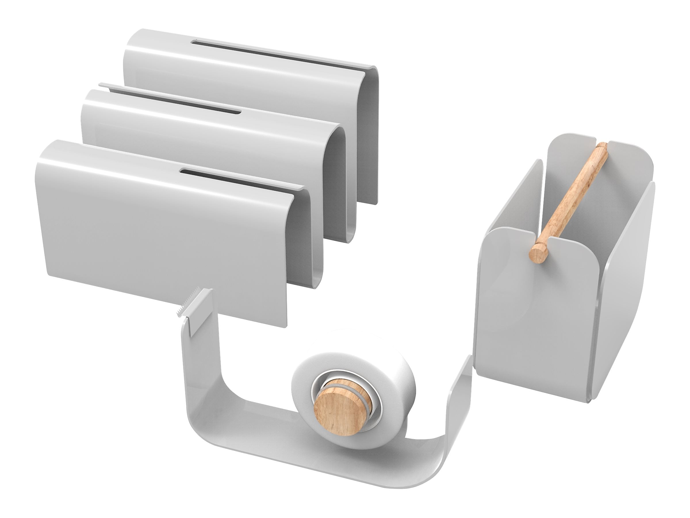 U Brands Arc Set, Gray, Metal