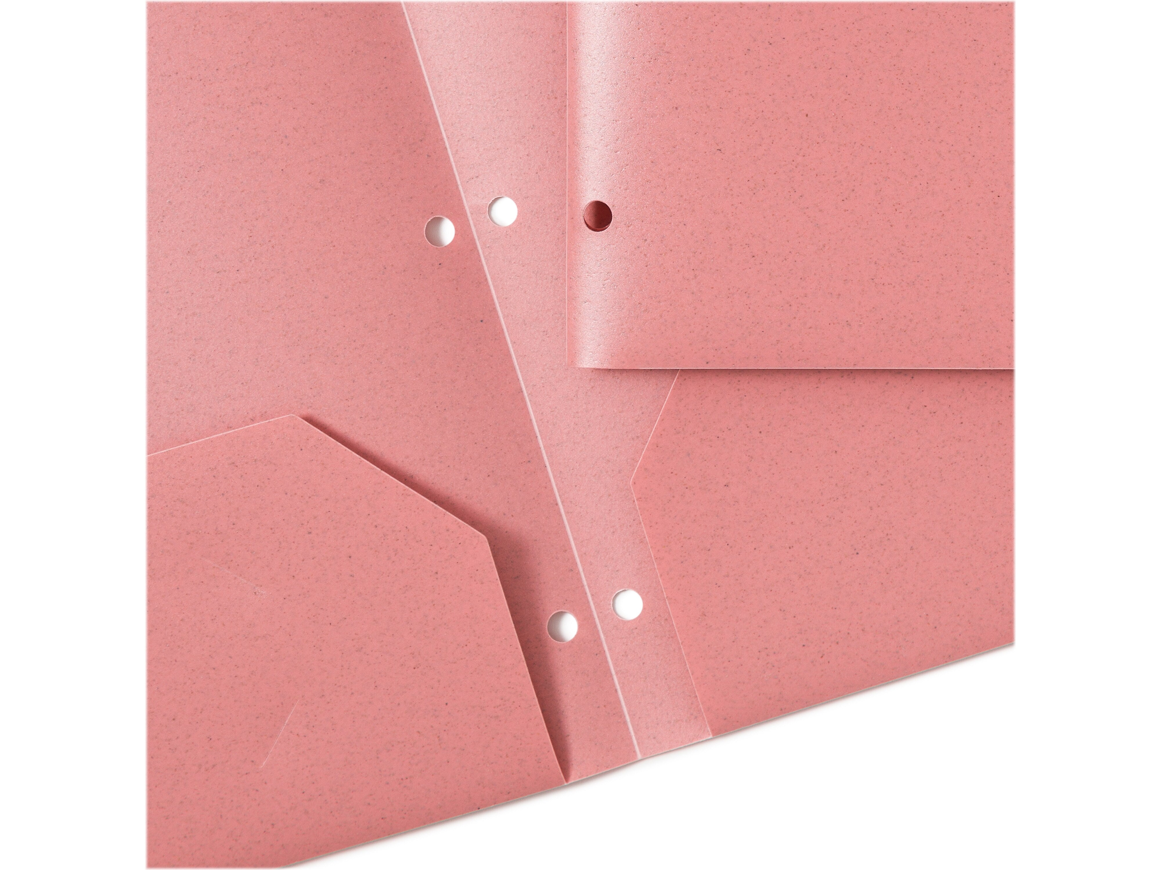 U Brands U-Eco 3-Hole Punched 2-Pocket Folders, Assorted Colors, 12/Pack