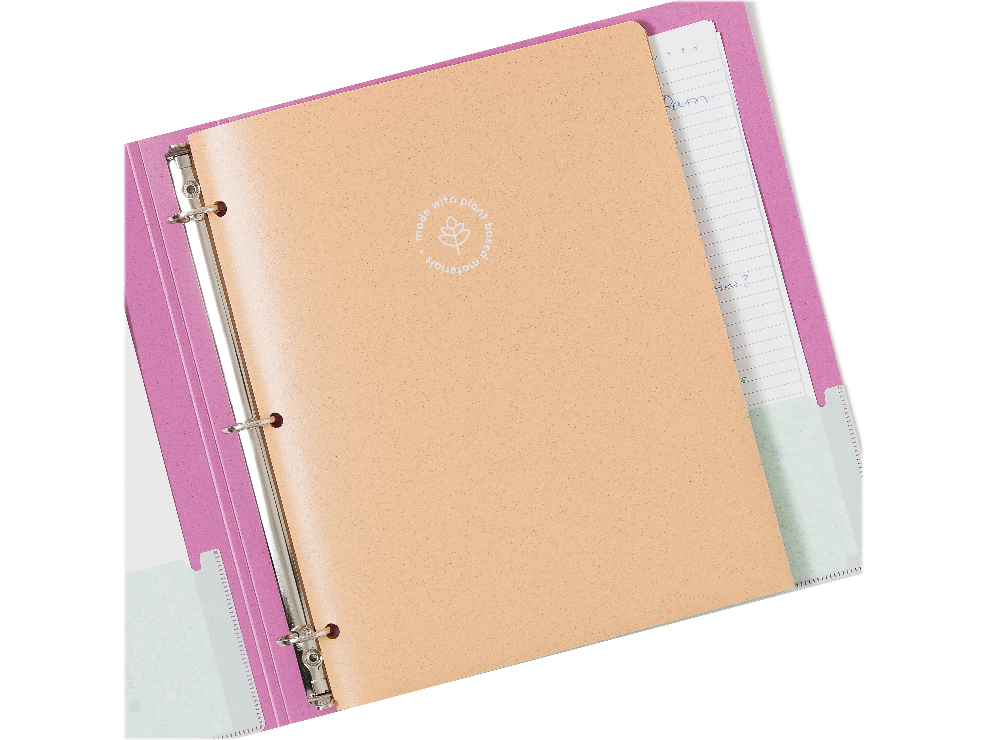 U Brands U-Eco 3-Hole Punched 2-Pocket Folders, Assorted Colors, 12/Pack
