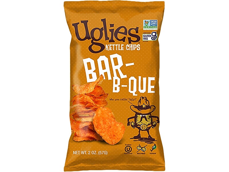 Uglies Gluten-Free Barbecue Kettle Potato Chips, 2 oz., 24 Bags/Carton