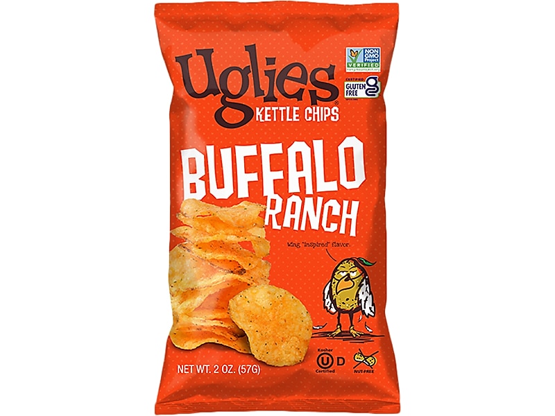 Uglies Gluten-Free Buffalo Ranch Kettle Potato Chips, 2 oz., 24 Bags/Carton