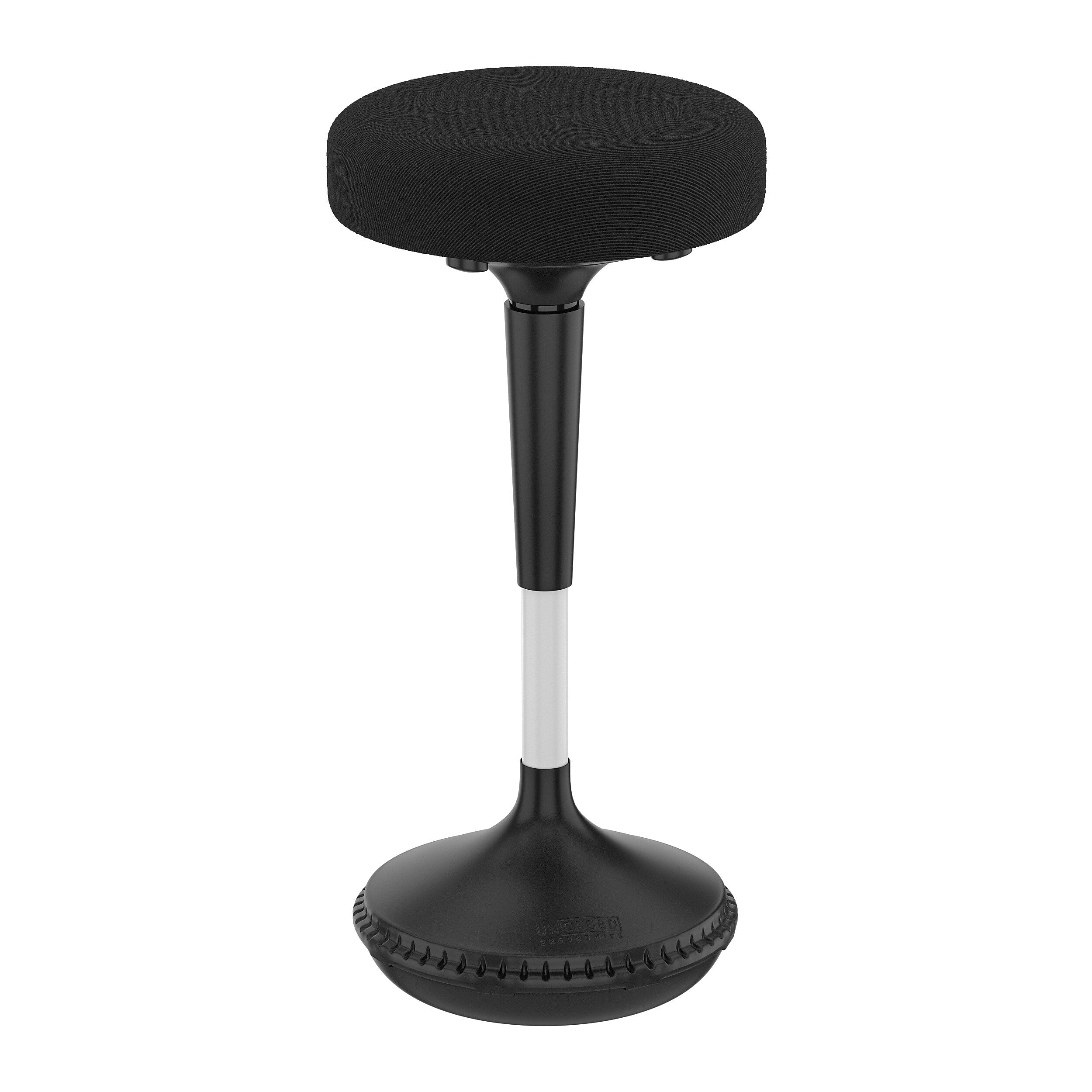 Uncaged Ergonomics Armless Wobble Active Office Stool, Black
