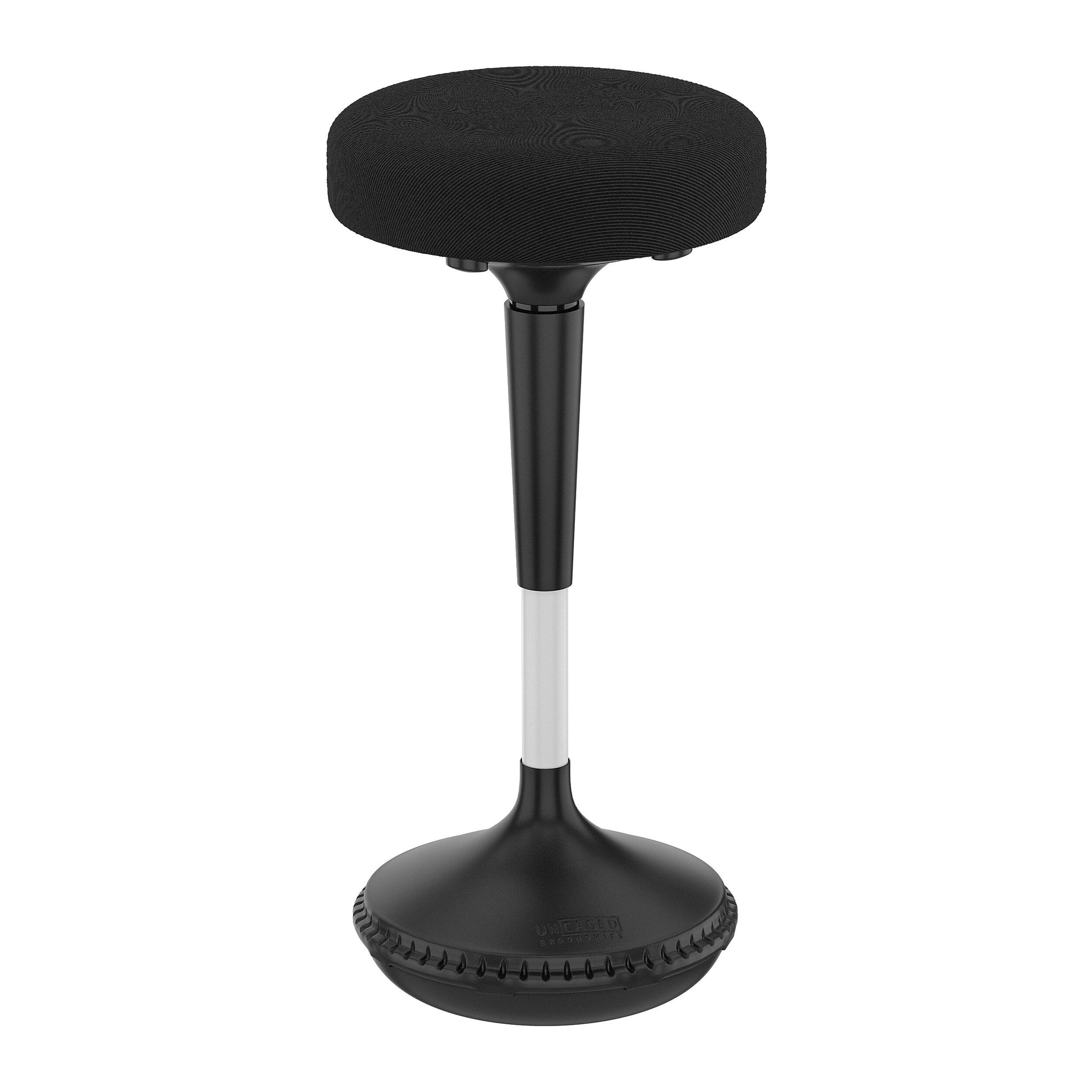 Uncaged Ergonomics Armless Wobble Active Office Stool, Black