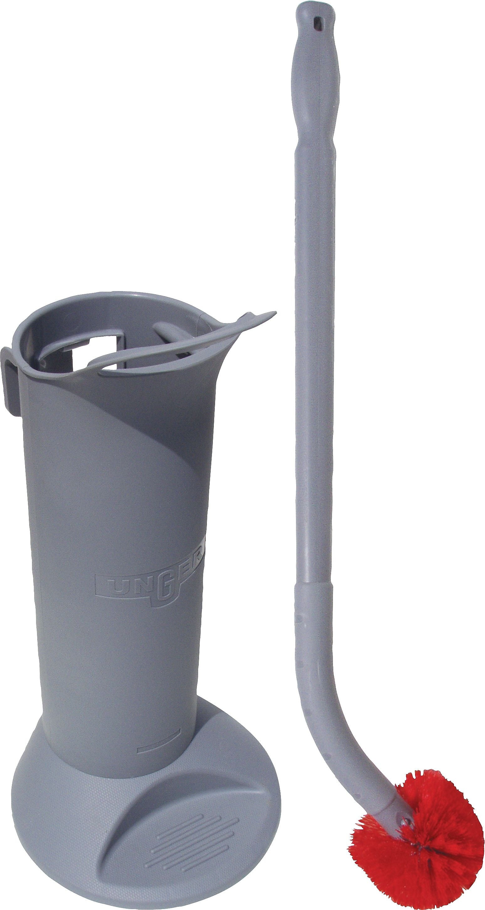 Unger Ergo Toilet Bowl Brush Holder, Gray