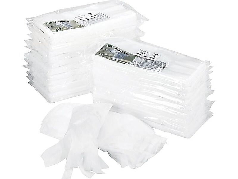 Unger ProDuster Microfiber Refills, White, 50/Pack