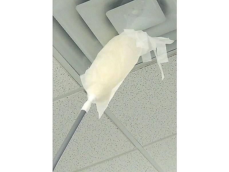 Unger ProDuster Microfiber Refills, White, 50/Pack