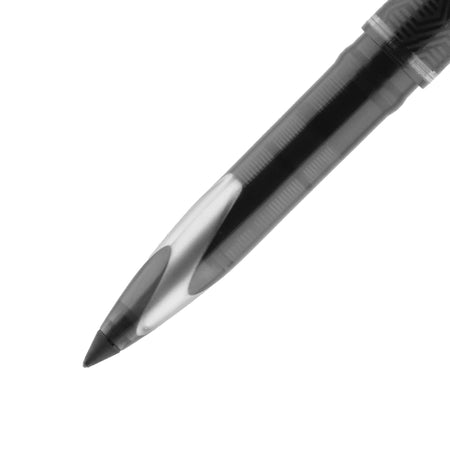 uni AIR Porous Point Pens, Medium Point, 0.7mm, Black, Black Ink, 12/Pack