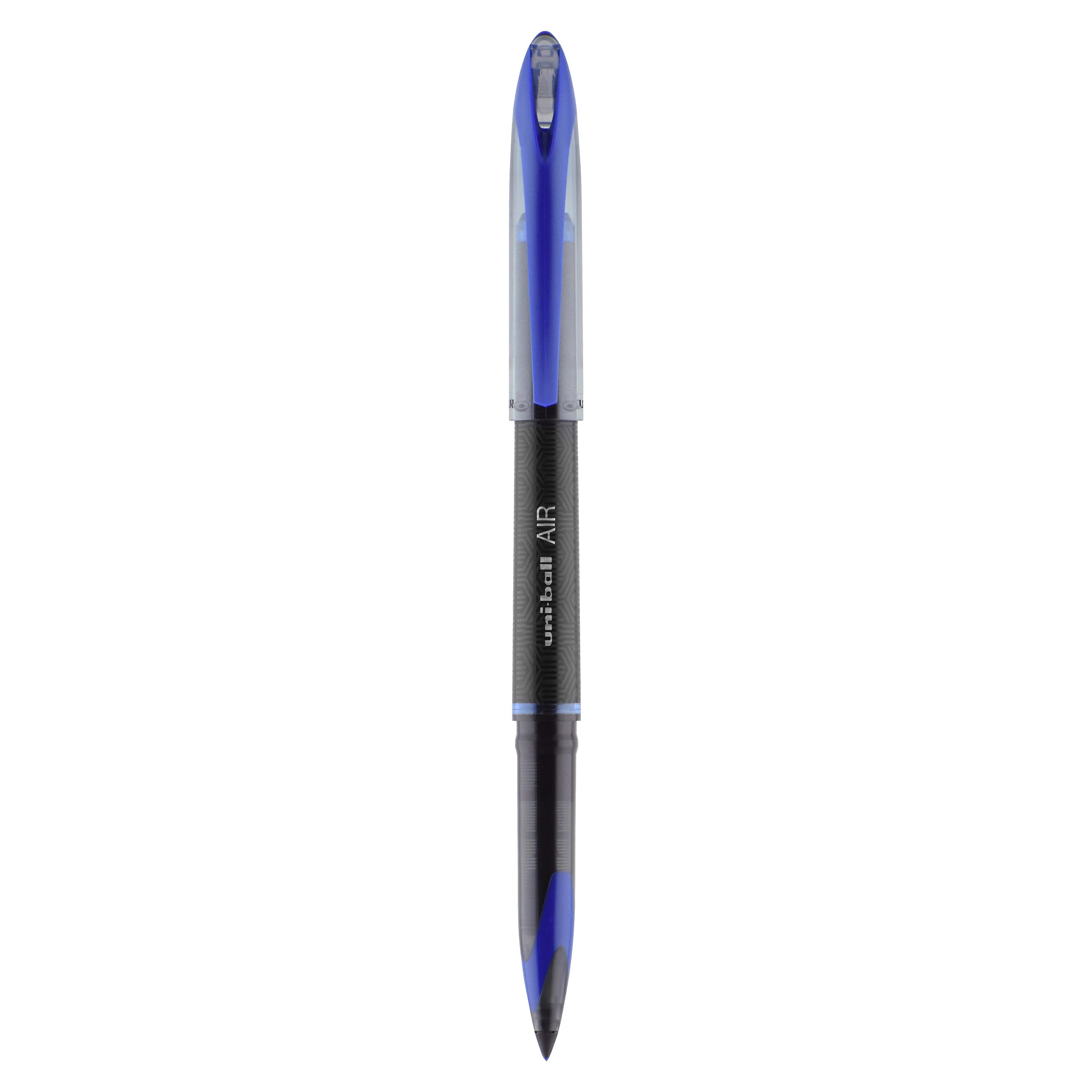 uni AIR Porous Point Pens, Medium Point, 0.7mm, Blue Ink, 12/Pack