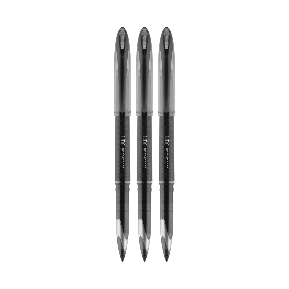 uni AIR Porous Point Pens, Medium Point, 0.7mm, Bold Point, Black Ink, 3/Pack