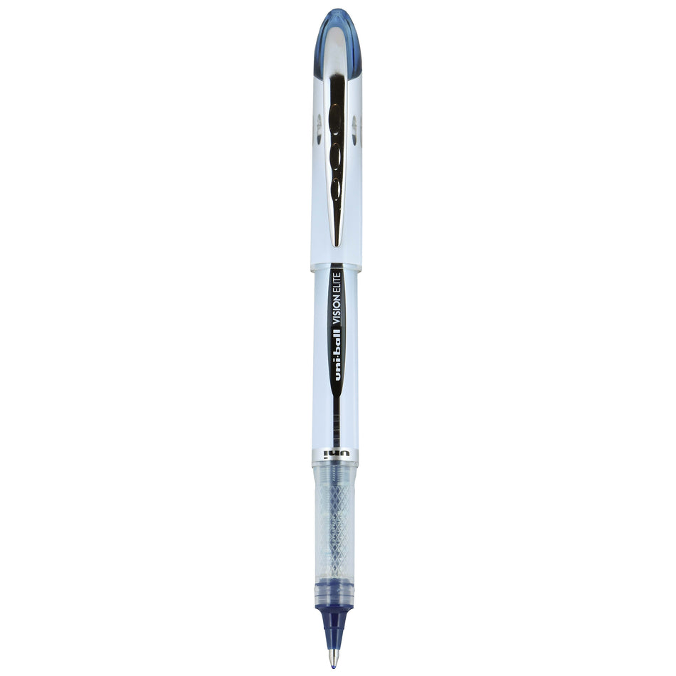 uni-ball Vision Elite BLX Rollerball Pens, Bold Point, 0.8mm, Blue/Black Ink