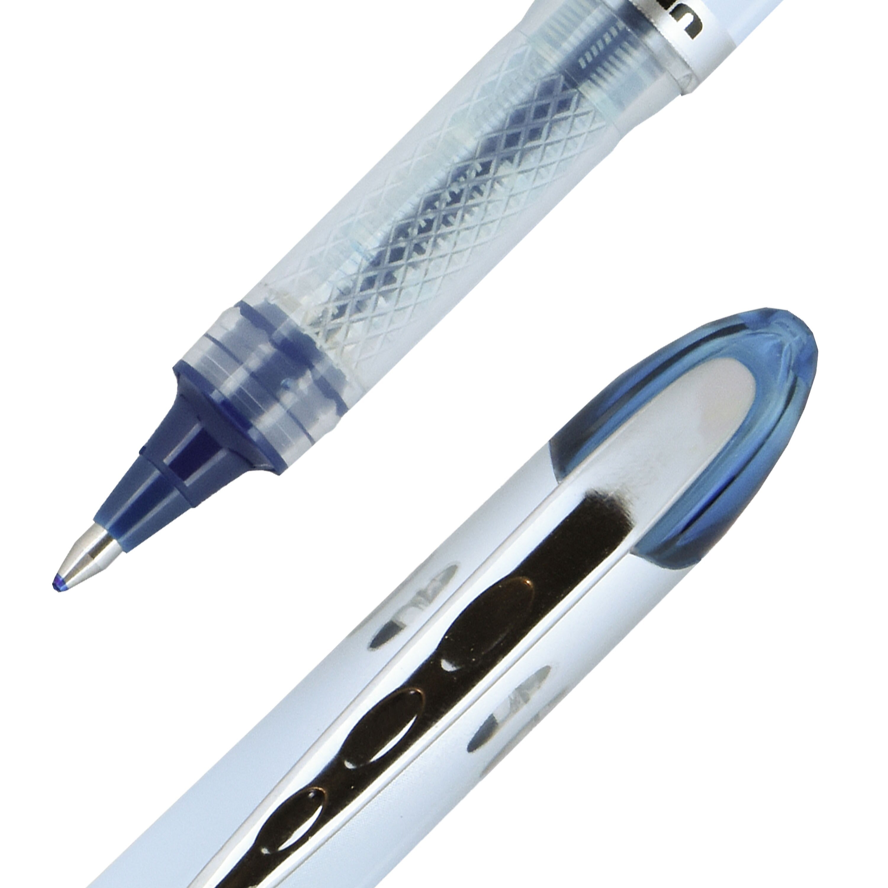 uni-ball Vision Elite BLX Rollerball Pens, Bold Point, 0.8mm, Blue/Black Ink