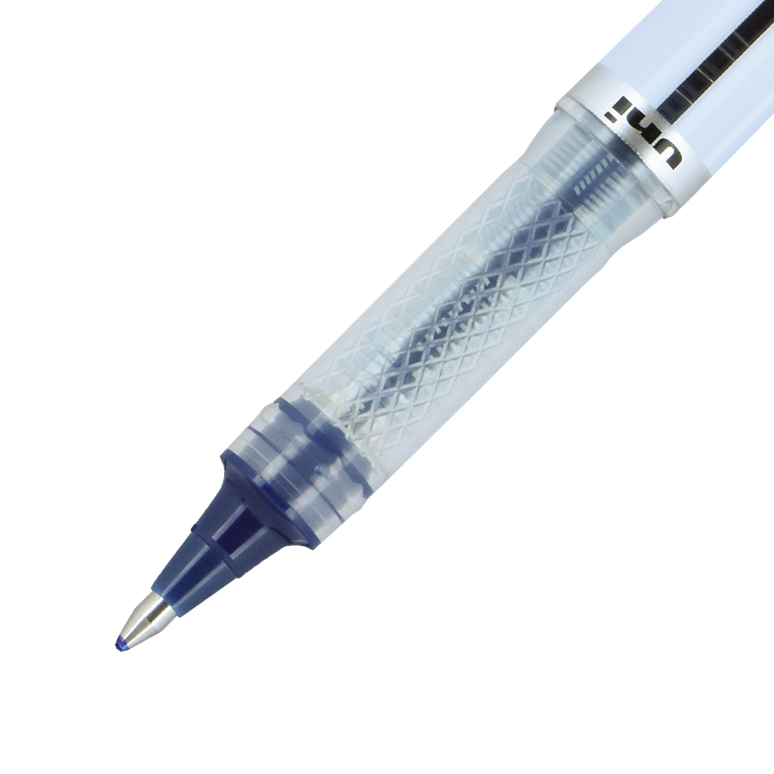 uni-ball Vision Elite Rollerball Pens, Bold Point, Blue/Black Ink, 4/Pack