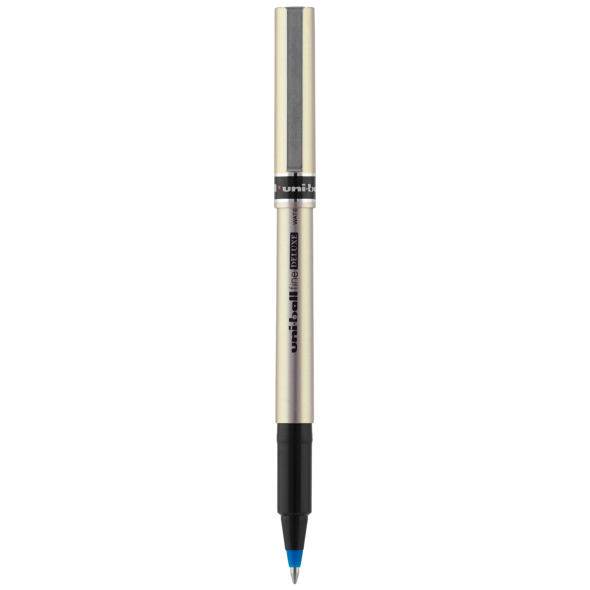 Uni Deluxe Rollerball Pen,Fine Point, Blue Ink, Dozen