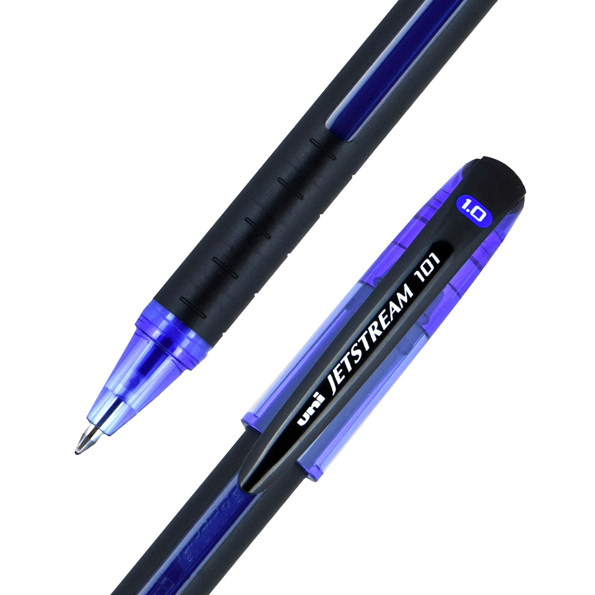 uni Jetstream 101 Ballpoint Pen, Medium Point, 1.0mm, Blue Ink, Dozen