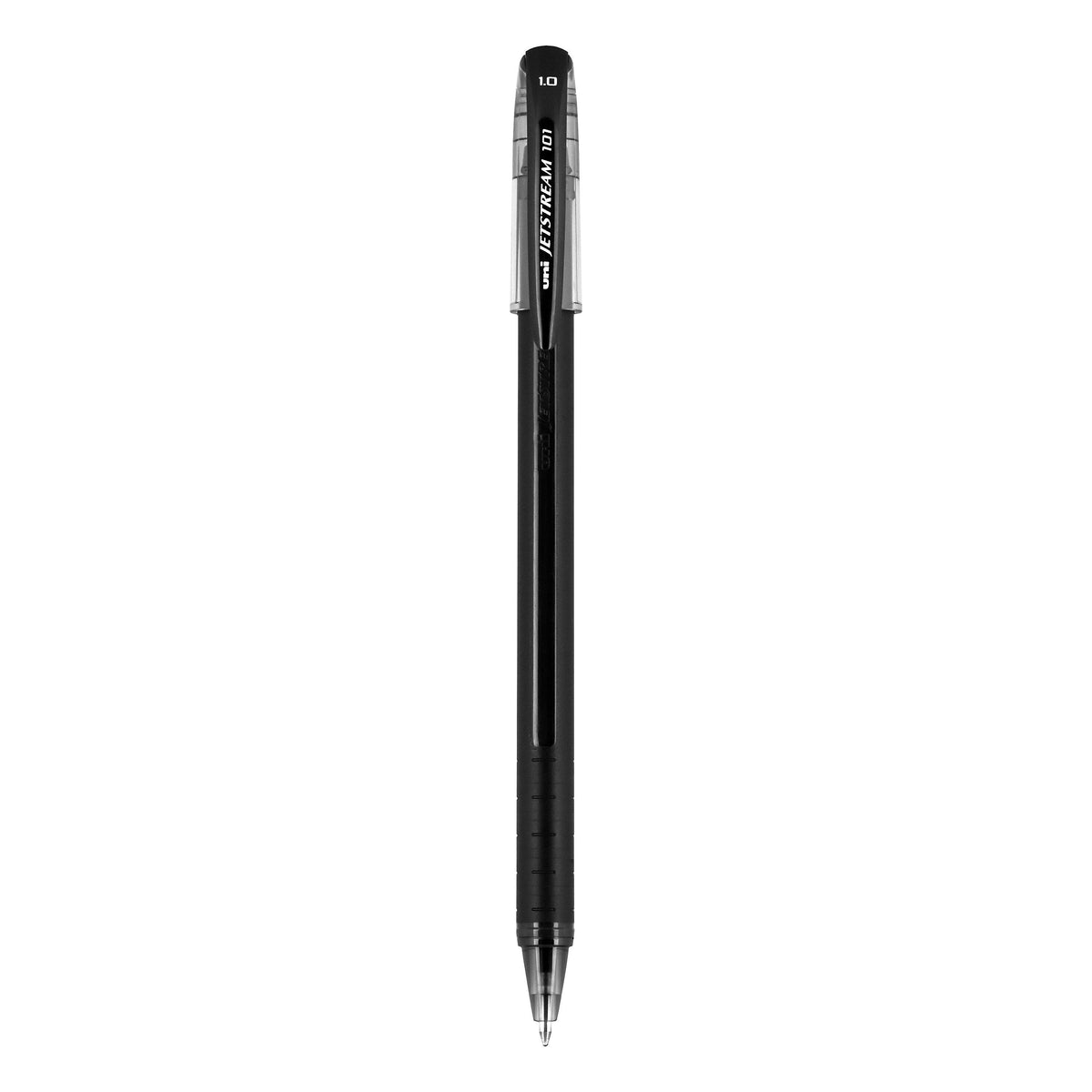 uni Jetstream 101 Ballpoint Pens, Medium Point, 1.0mm, Black Ink, Dozen