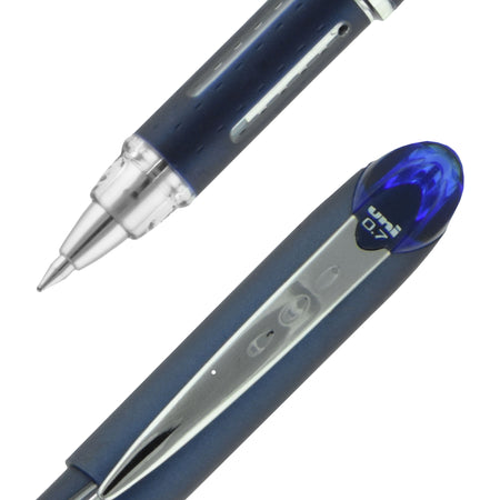 uni Jetstream Ballpoint Pen, Fine Point, 0.7mm, Blue Ink, Dozen