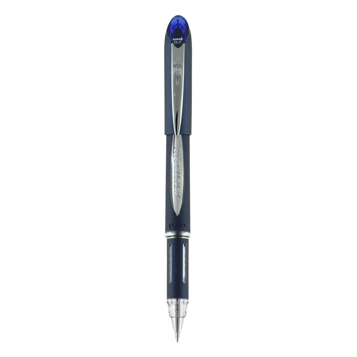 uni Jetstream Ballpoint Pen, Fine Point, 0.7mm, Blue Ink, Dozen