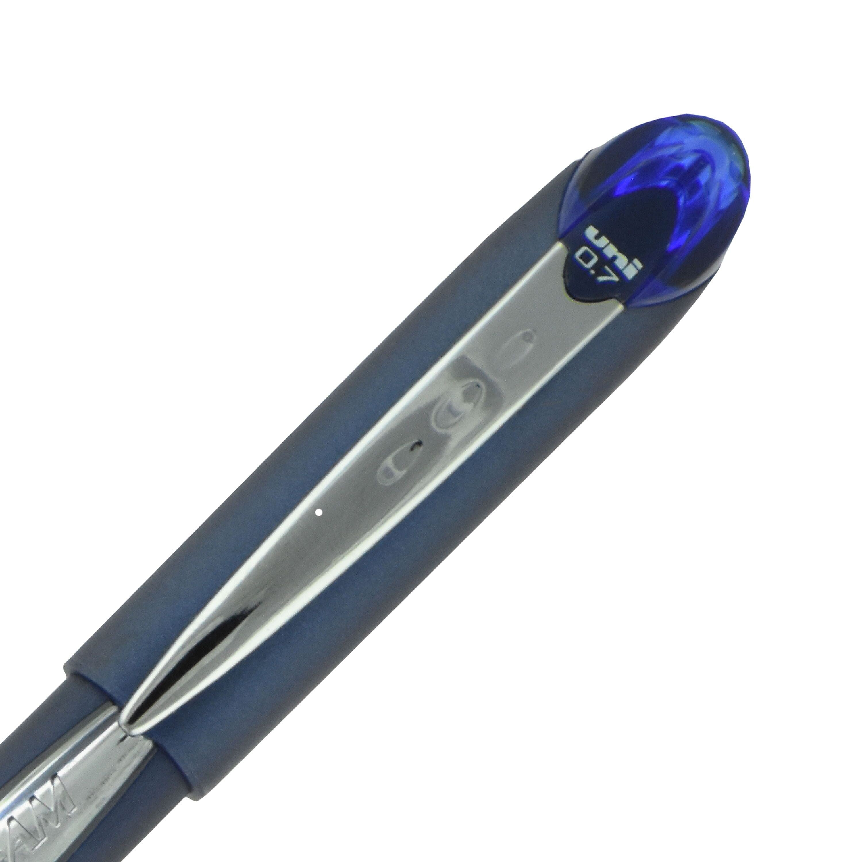 uni Jetstream Ballpoint Pen, Fine Point, 0.7mm, Blue Ink, Dozen