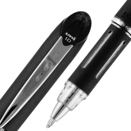 uni Jetstream Ballpoint Pens, Medium Point, 1.0mm, Black Ink, Dozen