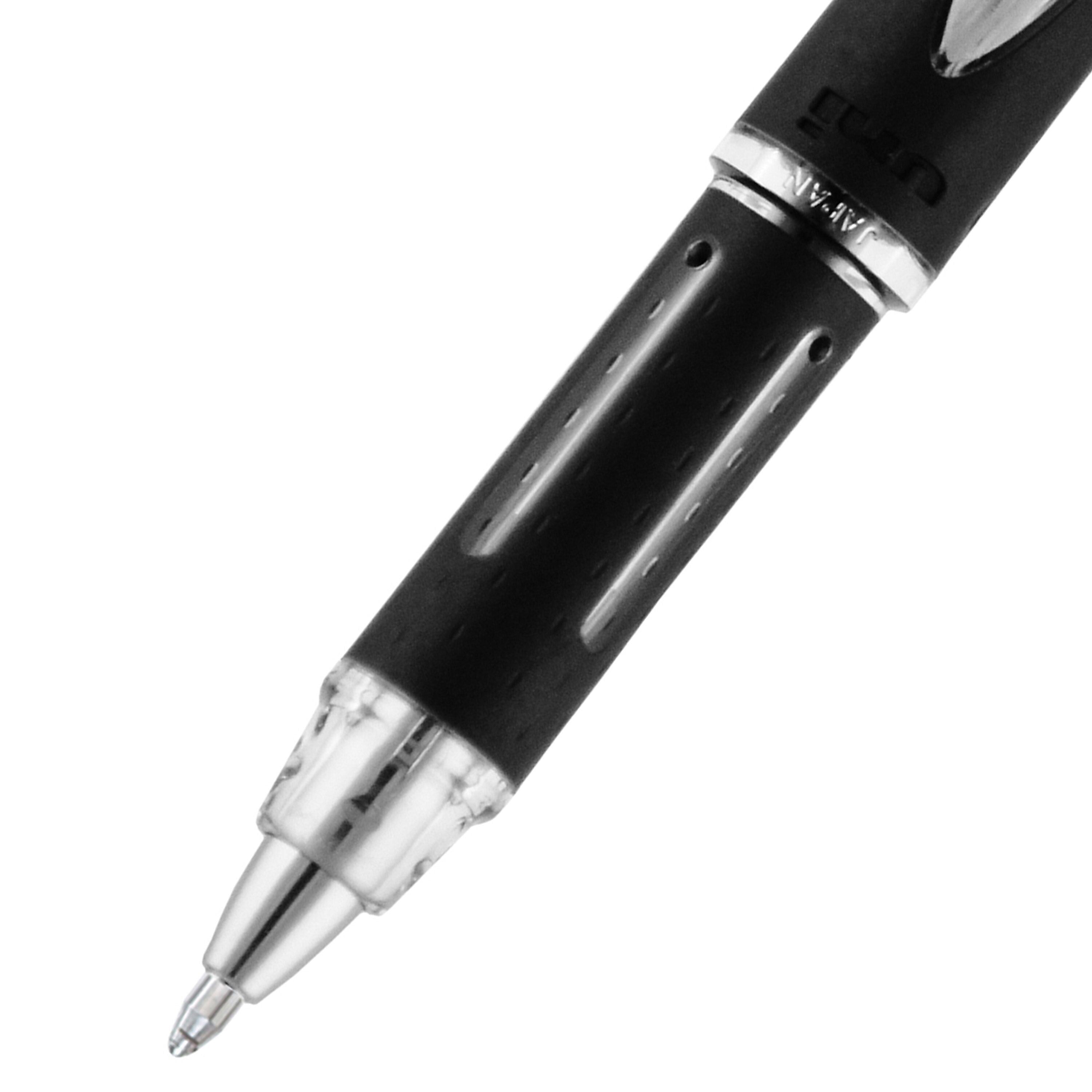 uni Jetstream Ballpoint Pens, Medium Point, 1.0mm, Black Ink, Dozen