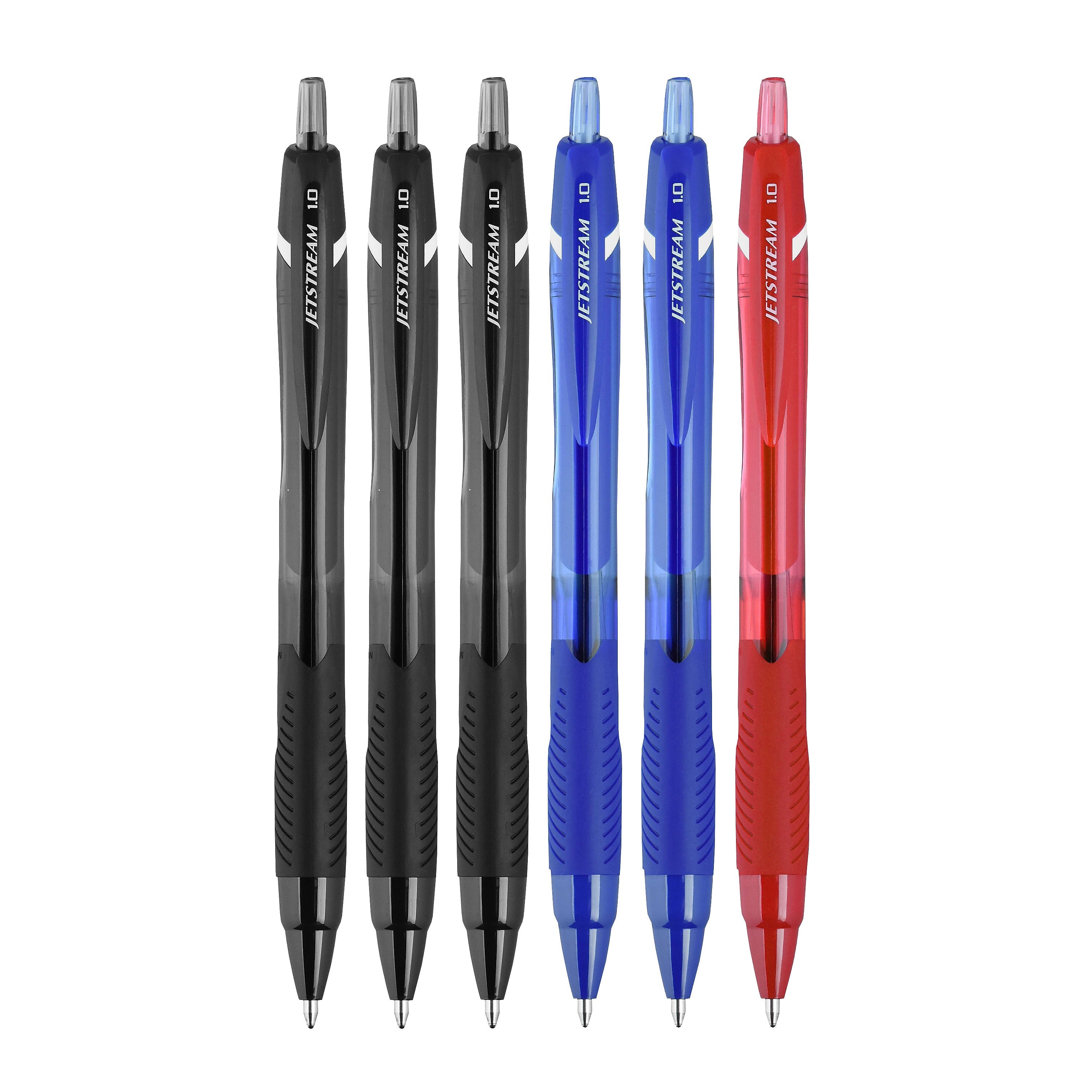 uni Jetstream Elements Ballpoint Pens, Medium Point, 1.0mm, Assorted Ink, 6/Pack