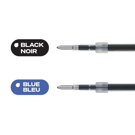 uni Jetstream RT Ballpoint Pen Refills, Medium Point, 1.0mm, Black Ink, 2/Pack