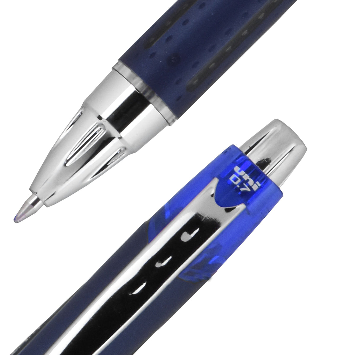 uni Jetstream RT Ballpoint Pens, Fine Point, 0.7mm, Blue Ink, Dozen