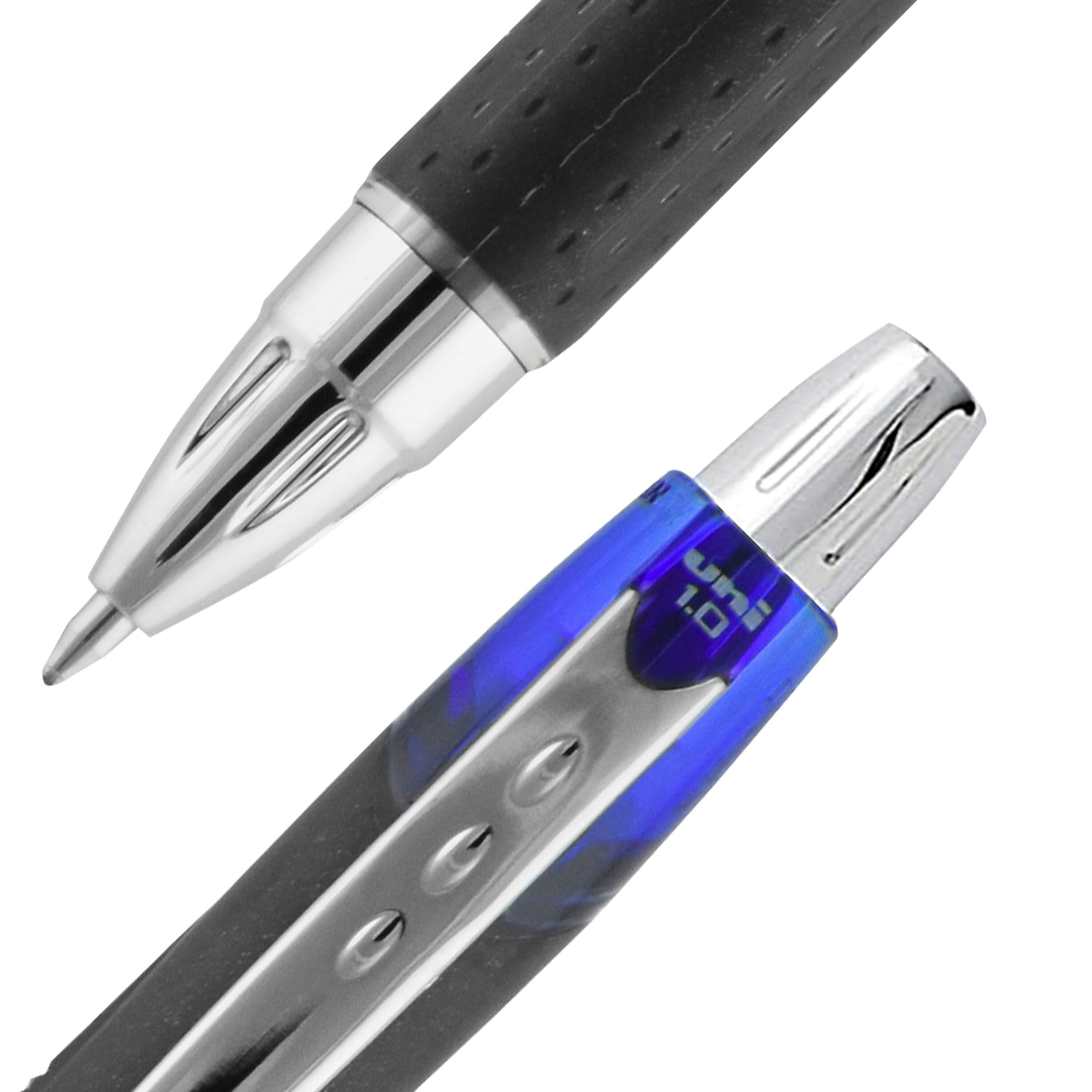 uni Jetstream RT Retractable Ballpoint Pen, Medium Point, 1.0mm, Blue Ink, Dozen