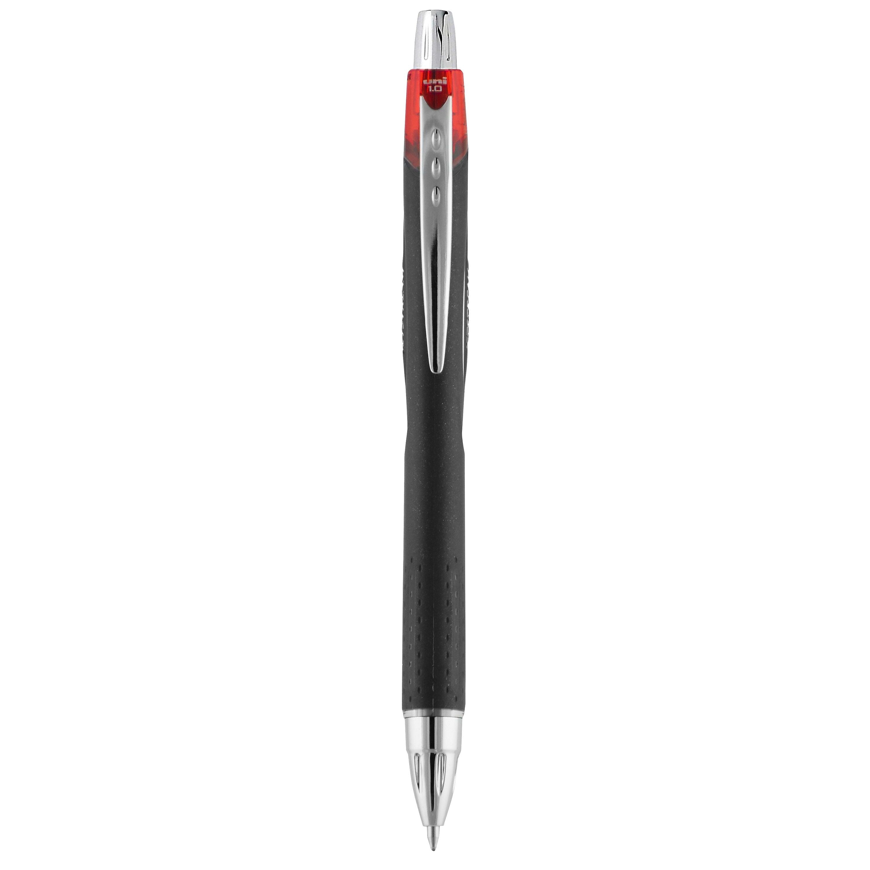 uni Jetstream RT Retractable Ballpoint Pen, Medium Point, 1.0mm, Red Ink, Dozen