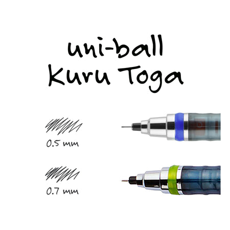 uni Kuru Toga Mechanical Pencil, 0.5mm, #2 Hard Lead