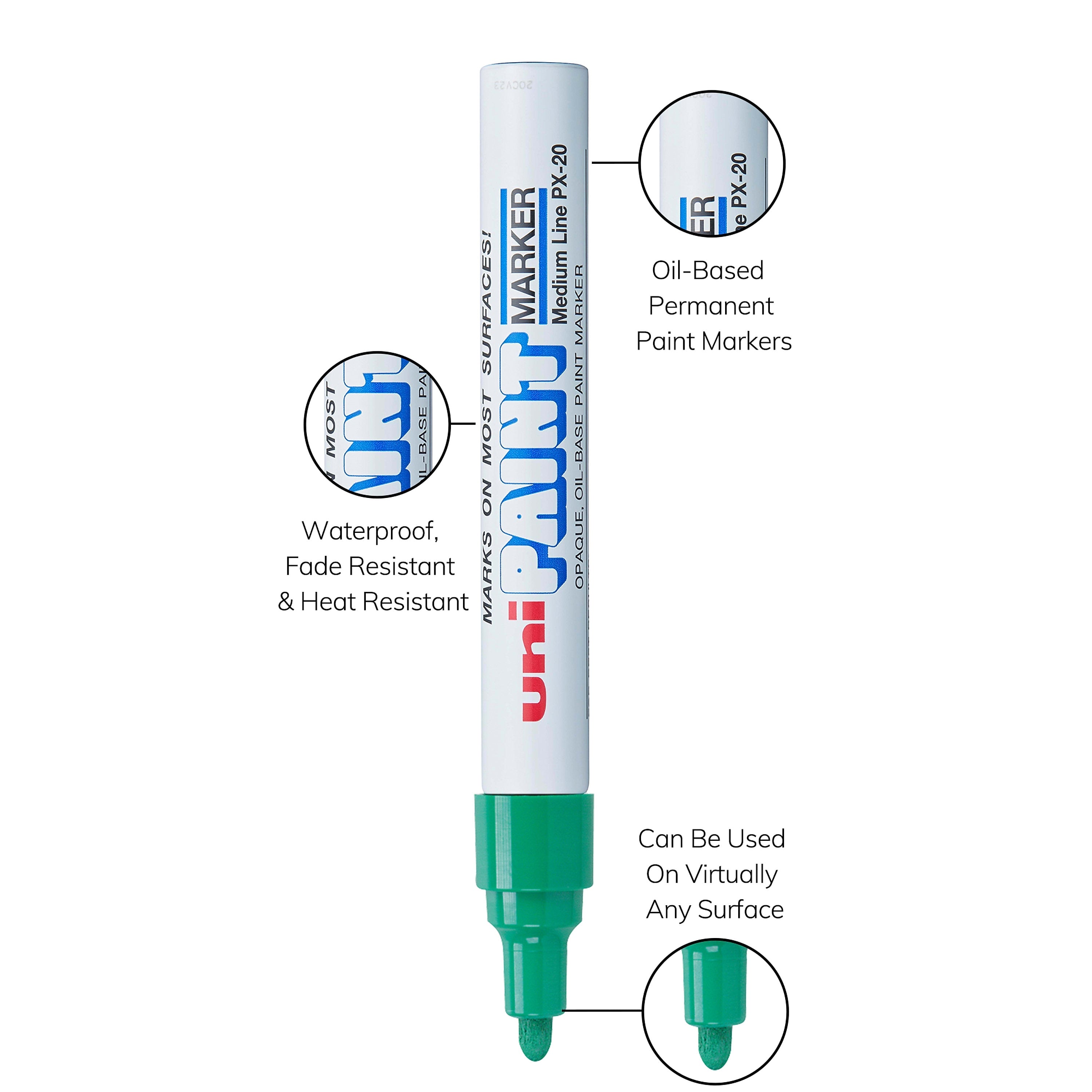 uni PAINT PX-20 Oil-Based Marker, Medium Tip, Green