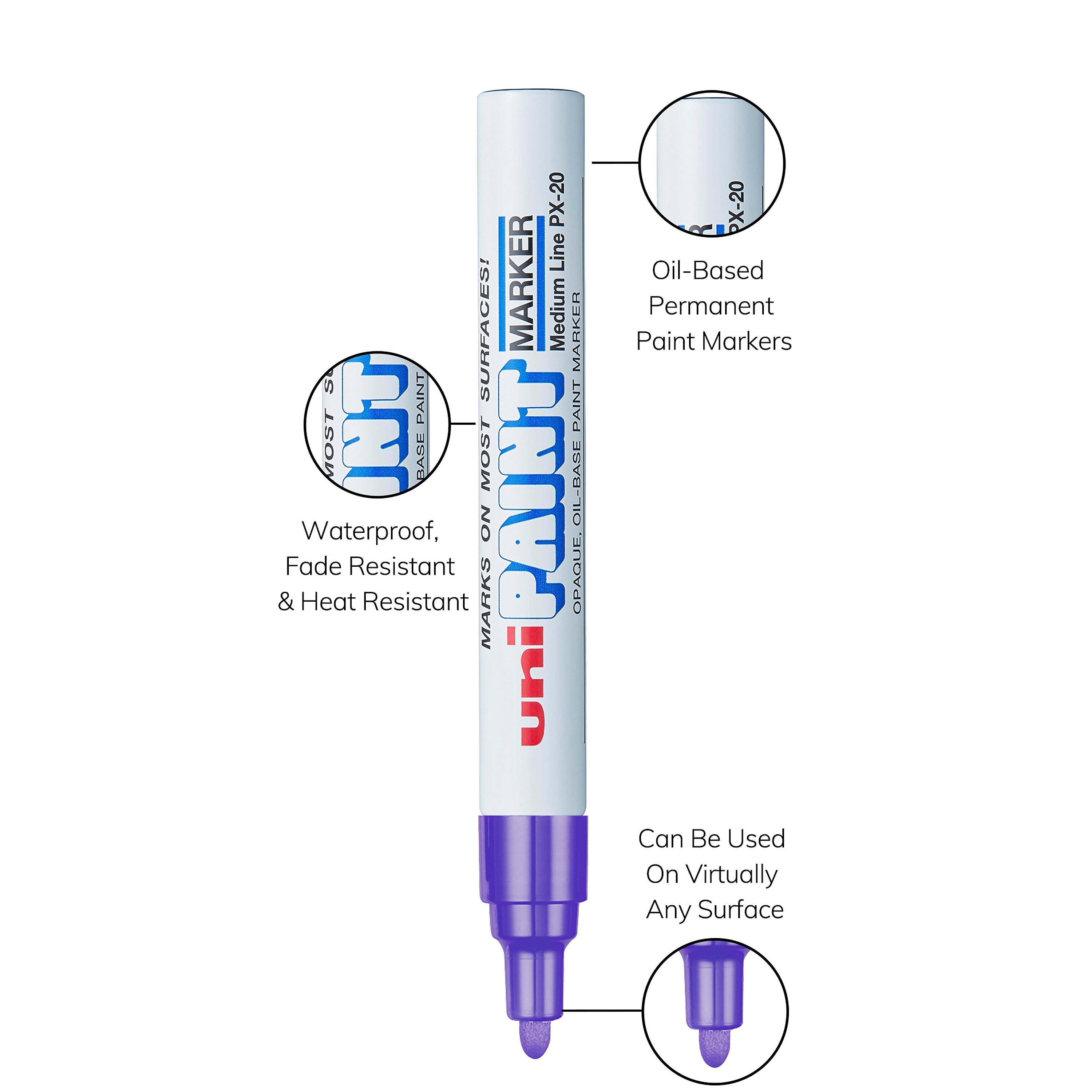 uni PAINT PX-20 Oil-Based Marker, Medium Tip, Violet