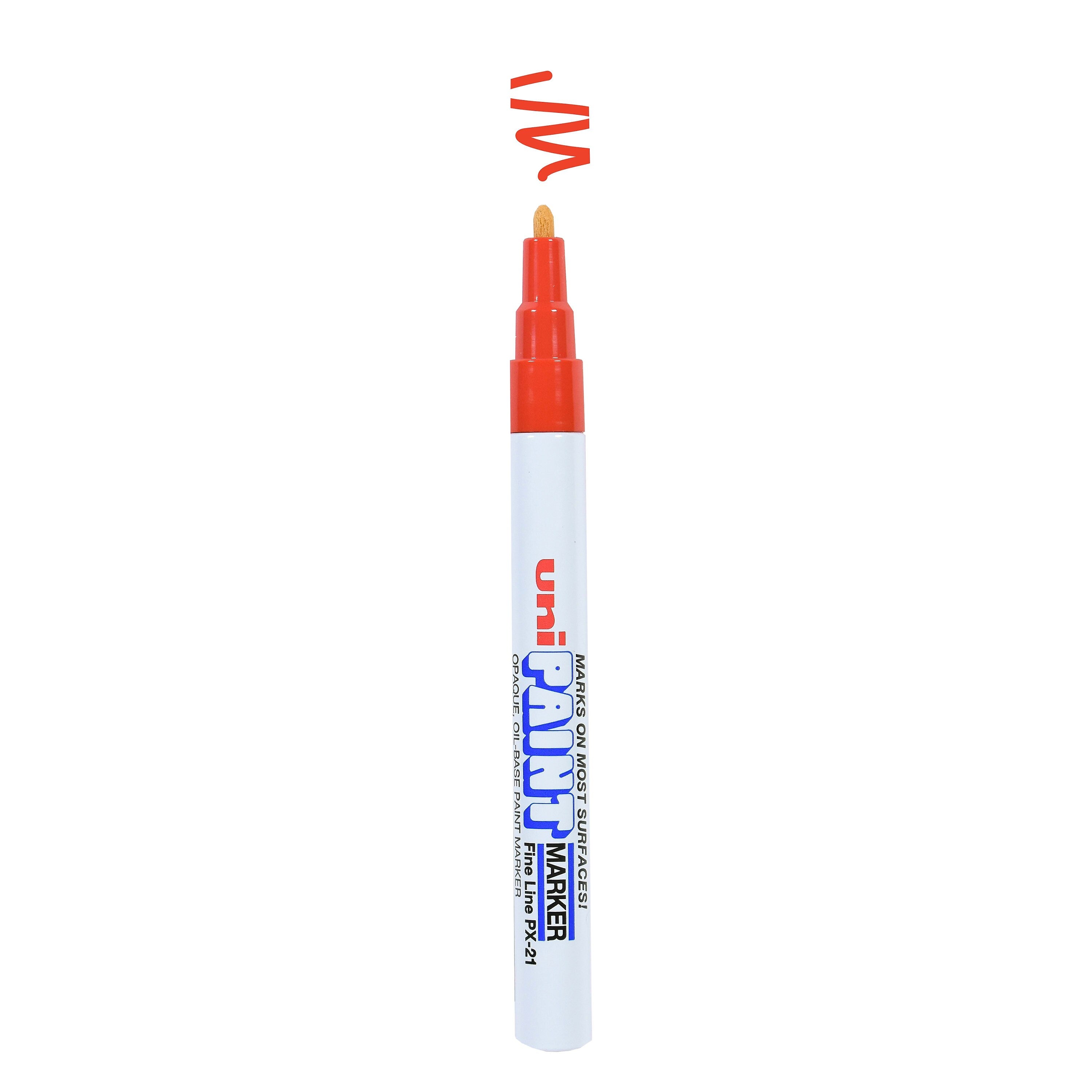 uni PAINT PX-21 Oil-Based Paint Marker, Fine Line, Red