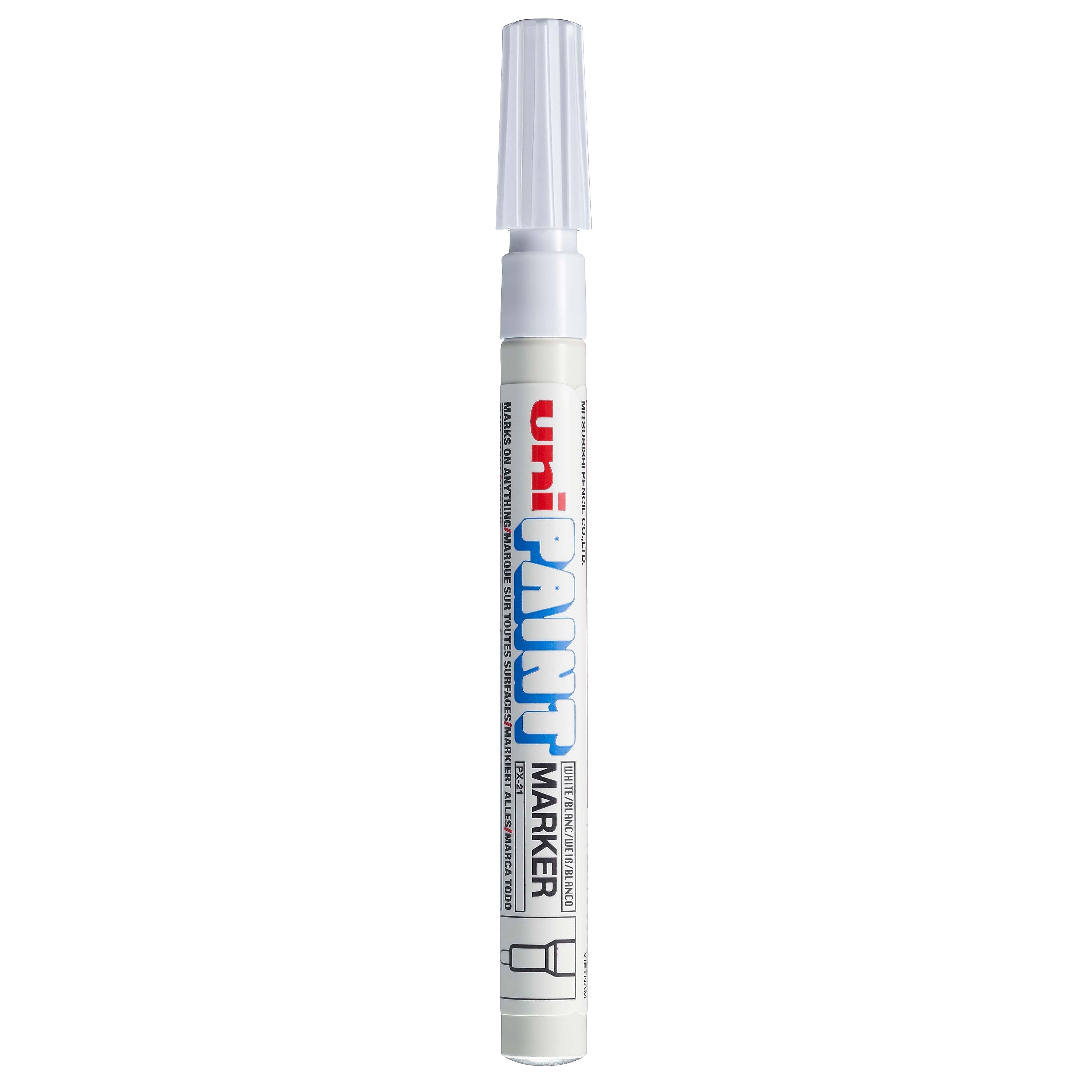 uni PAINT PX-21 Oil-Based Paint Marker, Fine Line, White