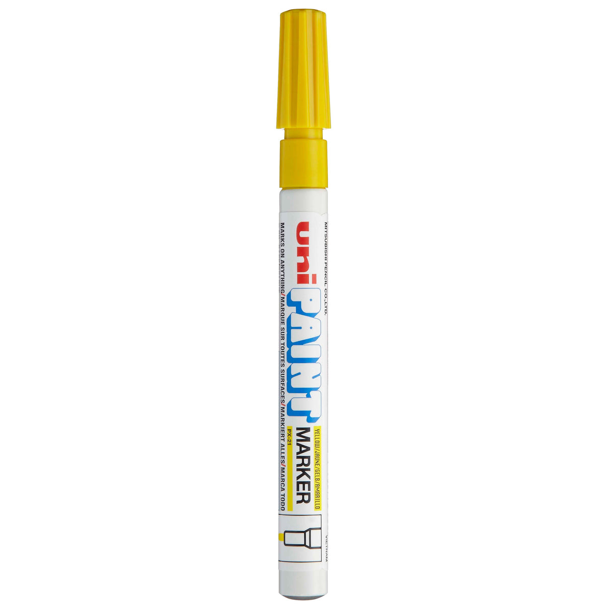 uni PAINT PX-21 Oil-Based Paint Marker, Fine Line, Yellow