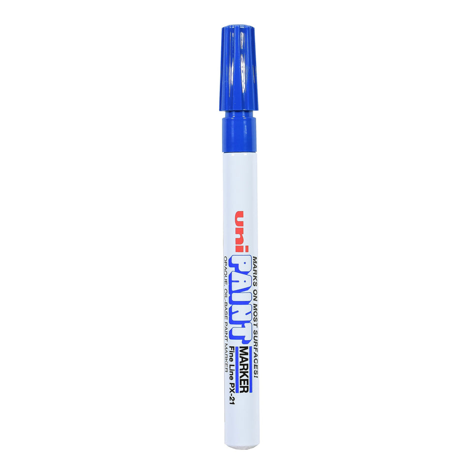 uni PAINT PX-21 Oil-Based Paint Markers, Fine Line, Blue