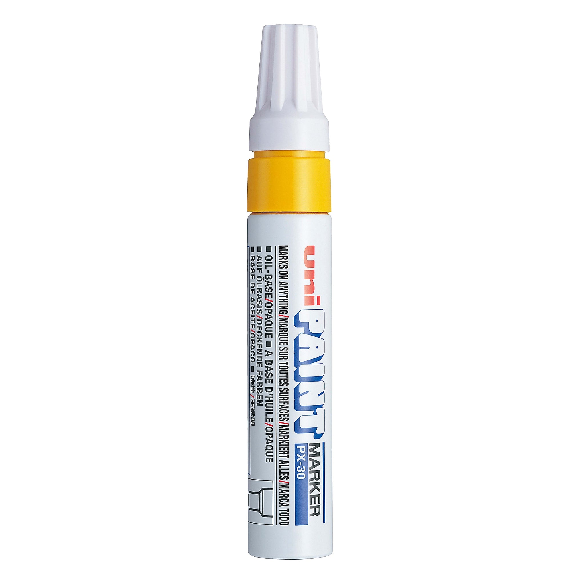 uni PAINT PX-30 Oil-Based Paint Marker, Broad Line, Yellow
