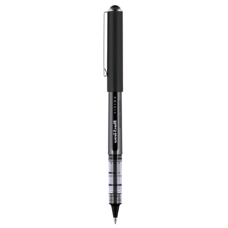 Uni Vision Rollerball Pen,Micro Point, Black Ink, Dozen