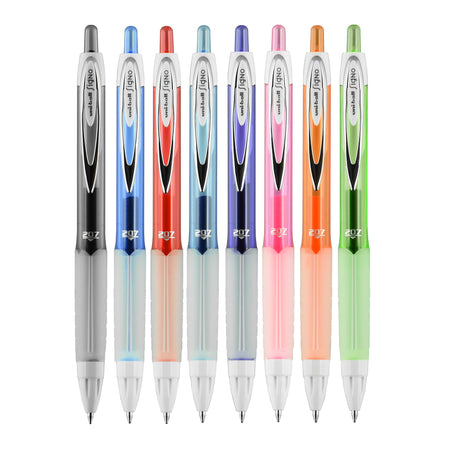 uniball 207 Fashion Retractable Gel Pens, Medium Point, 0.7mm, Assorted Ink, 8/Pack