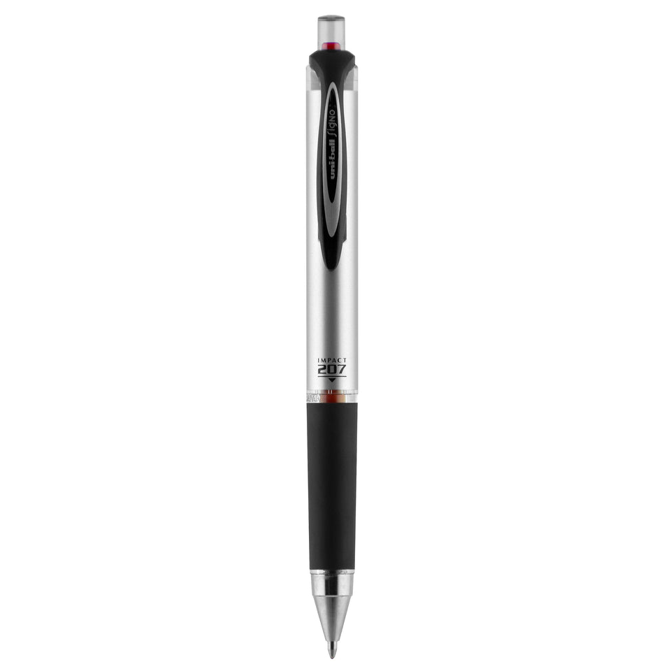 uniball 207 Impact Retractable Gel Pens, Bold Point, 1.0mm, Red Ink