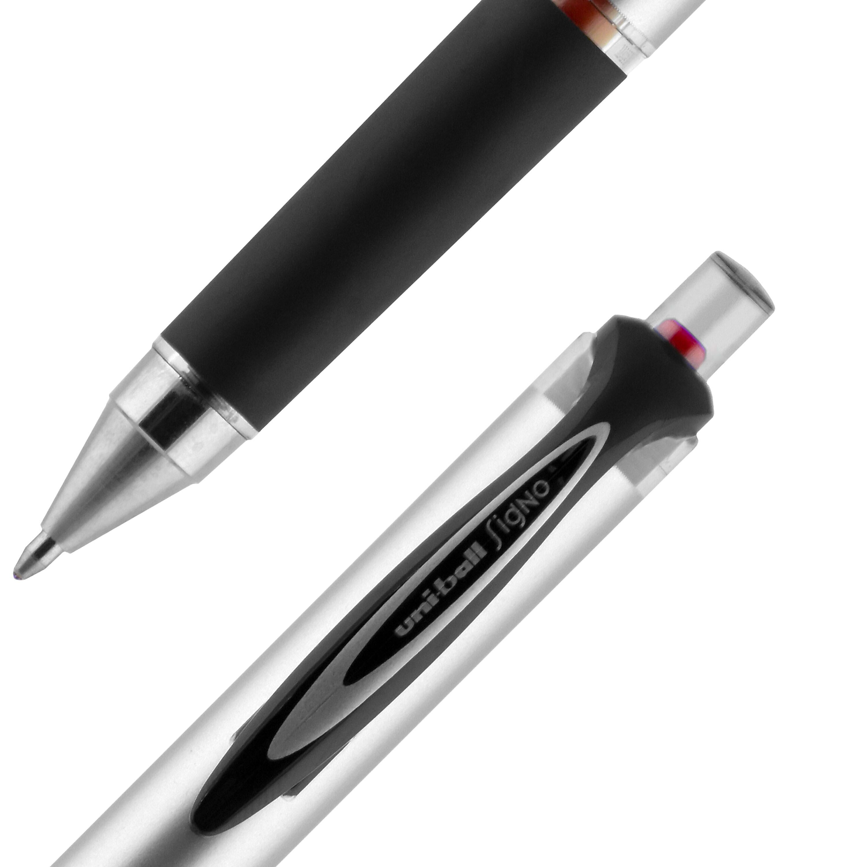 uniball 207 Impact Retractable Gel Pens, Bold Point, 1.0mm, Red Ink