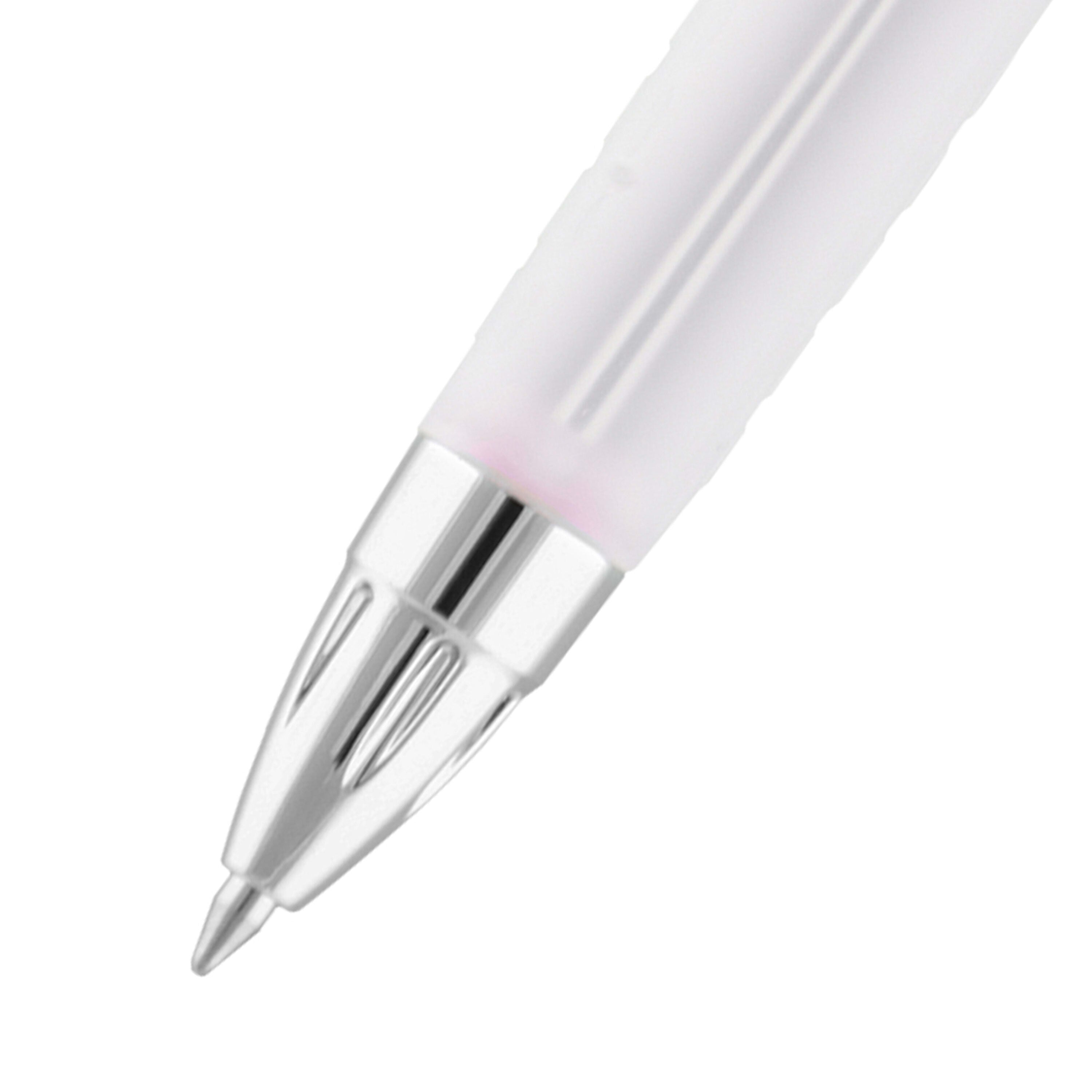 uniball 207 Pink Ribbon Retractable Gel Pens, Medium Point, 0.7mm, Black, 2/Pack