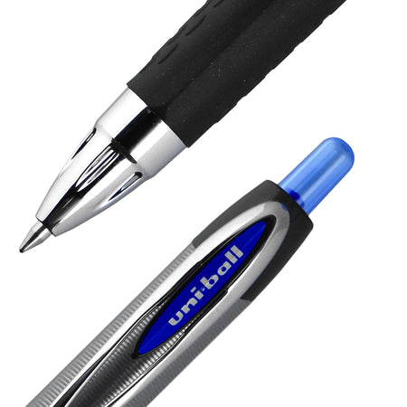 uniball 207 Plus+ Retractable Gel Pens, Medium Point, 0.7mm, Blue Ink, Dozen