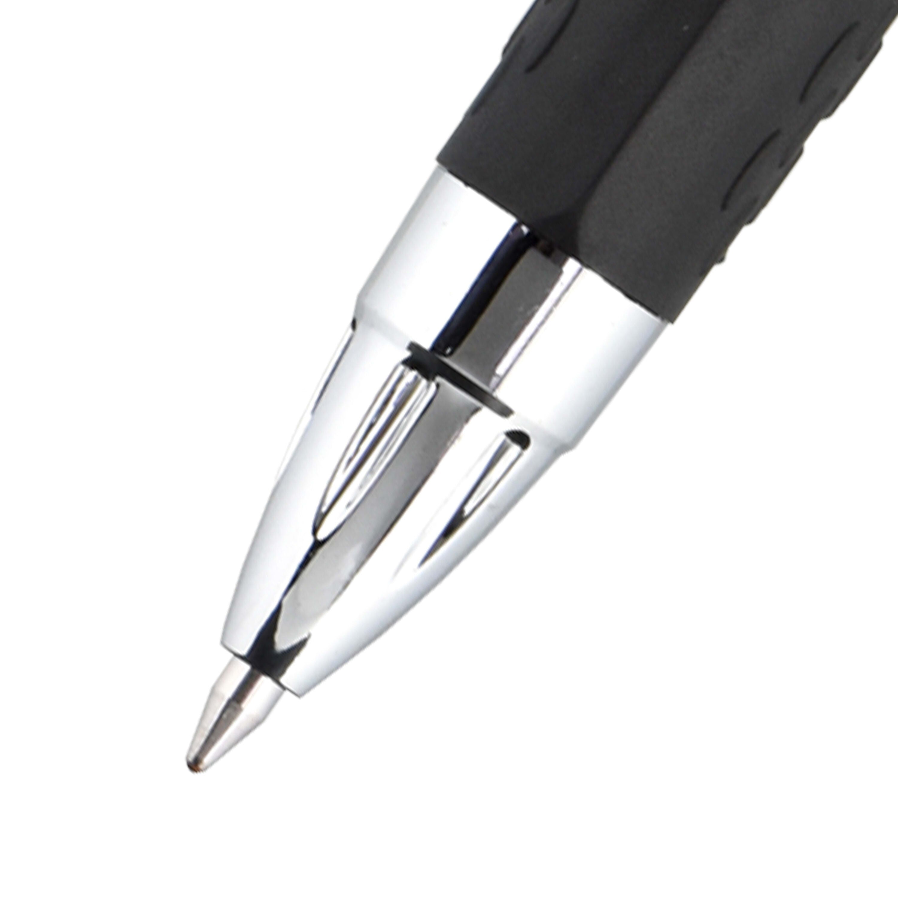 uniball 207 Retractable Gel Pens, Medium Point, 0.7mm, Black Ink, 5/Pack